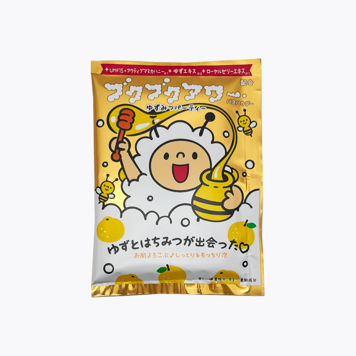 健美藥湯 BUKUBUKU 泡泡浴 入浴劑 柚子蜂蜜香 1包 40g