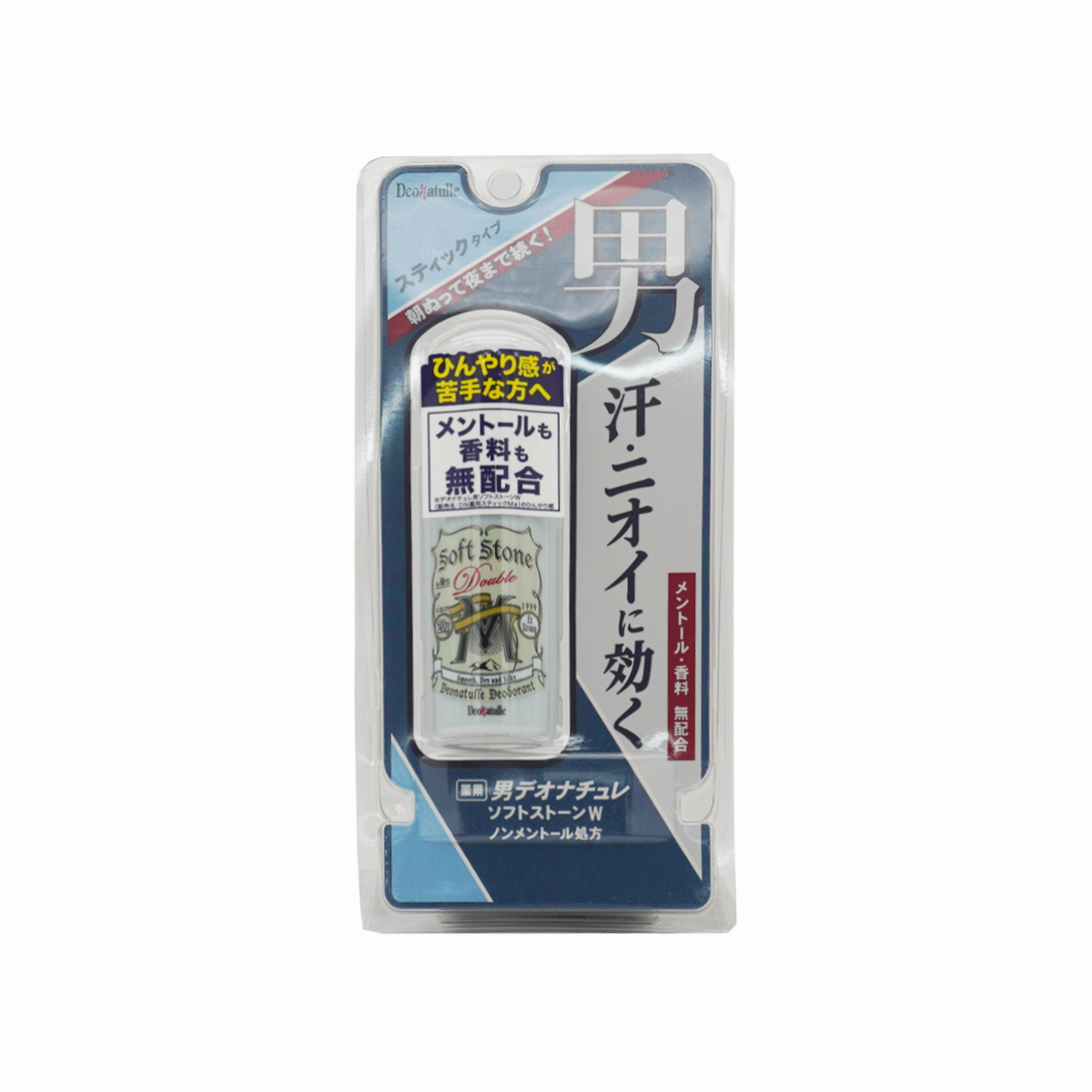 Deonatulle杜得樂 男用soft stone W 藥用無薄荷配方消臭止汗石 20g