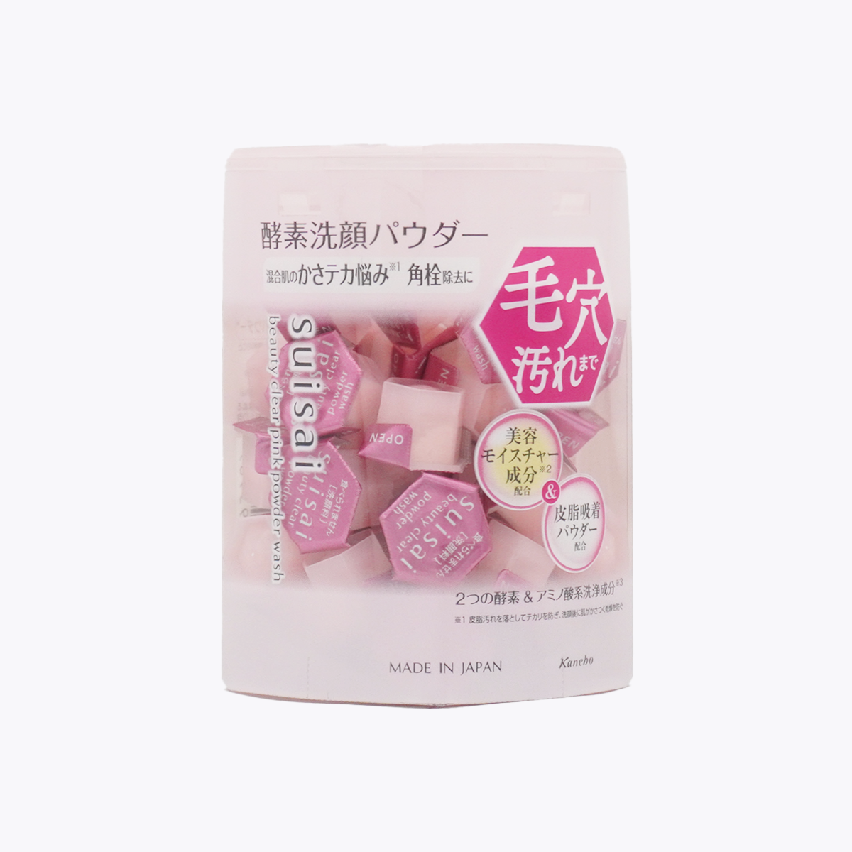 佳麗寶 suisai 淨透酵素潔顏粉 粉色 混合肌專用 毛孔清潔 美容保濕 皮脂吸附 0.4g × 32個