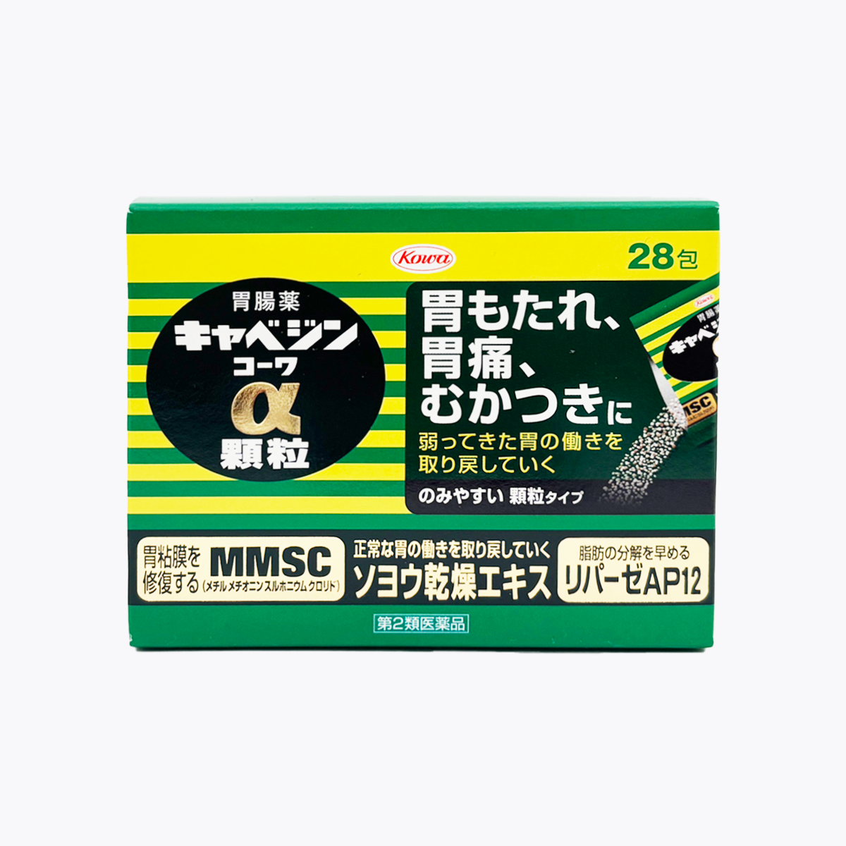 【第2類醫藥品】興和 克潰精 CABAGIN KOWA α 胃腸藥 顆粒 28包