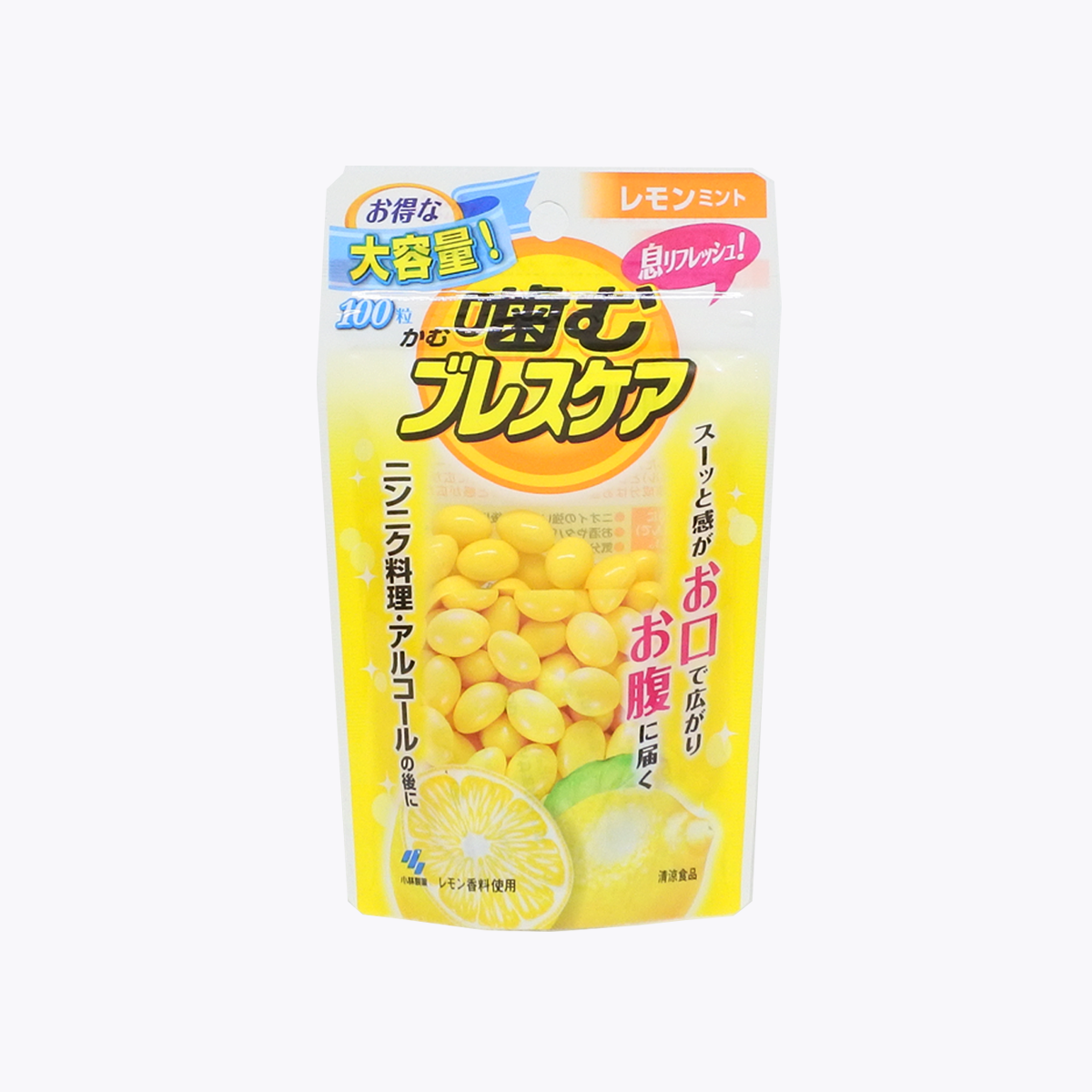 小林製藥 大容量口氣清新軟糖(檸檬薄荷) 100粒
