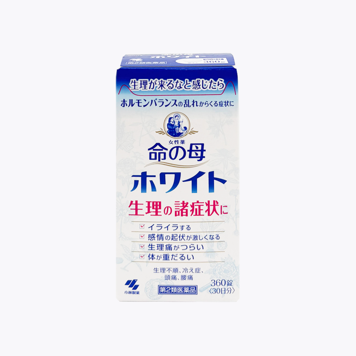 【第2類醫藥品】小林製藥 命之母WHITE生理期調理改善藥 360粒