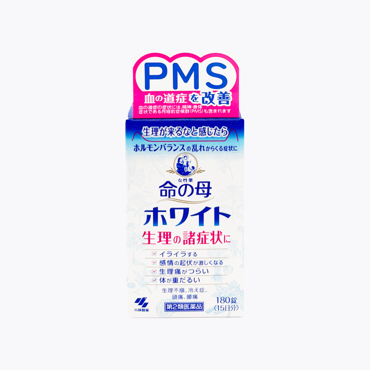 【第2類醫藥品】小林製藥 命之母WHITE生理期調理改善藥 180粒