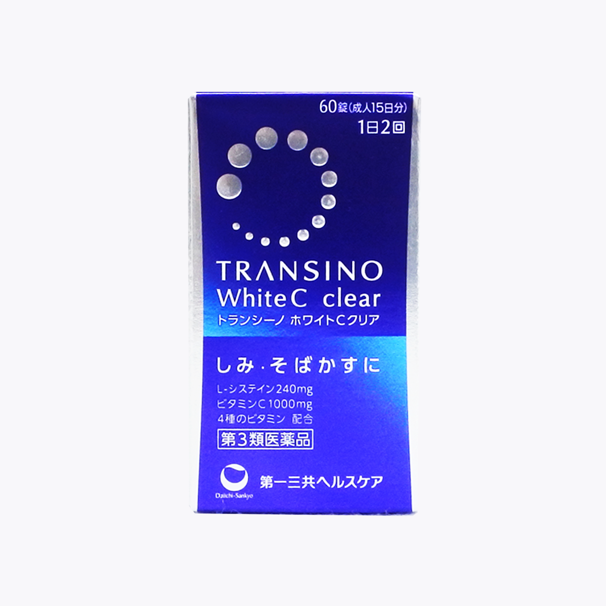 【第3類醫藥品】第一三共 TRANSINO WHITE C CLEAR 美白錠 60粒