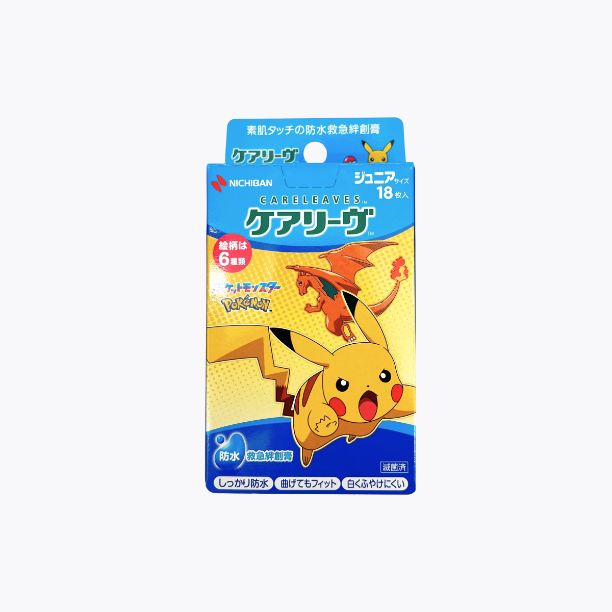 米其邦 Nichiban Careleaves 寶可夢 卡通OK繃 防水型 18枚