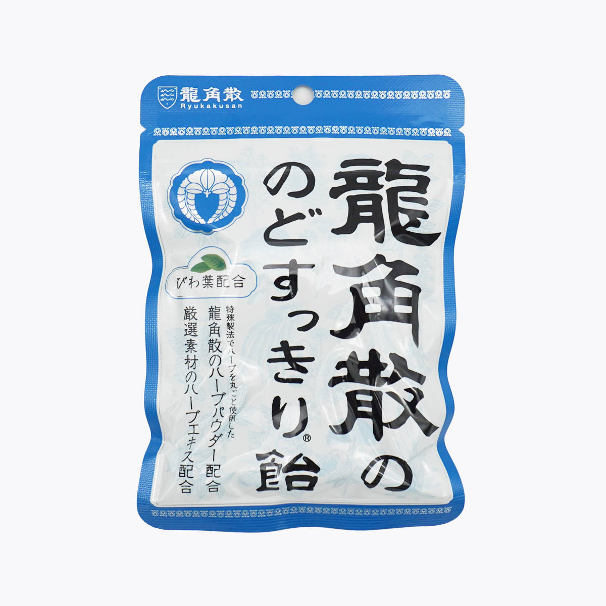 龍角散 潤喉糖 薄荷味含枇杷葉 100g