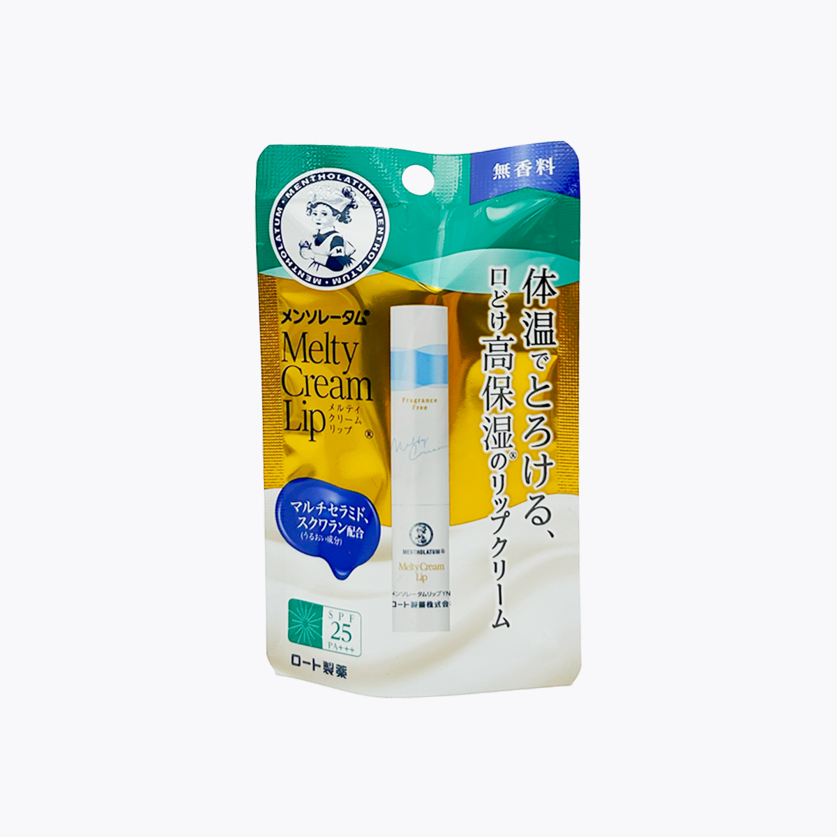 樂敦製藥 曼秀雷敦 MELTY護唇膏 無香料 2.4g