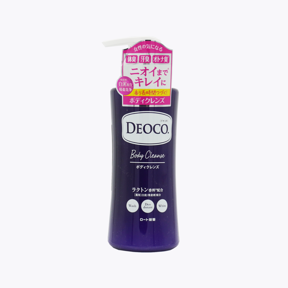 樂敦製藥 DEOCO藥用白泥淨味沐浴乳(少女香) 350ml