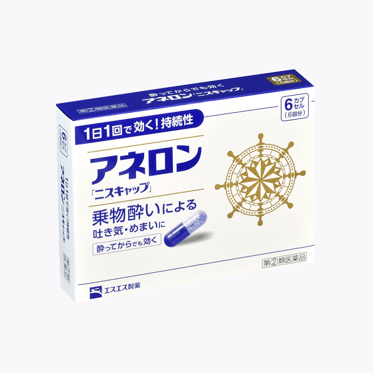 【指定第2類醫藥品】SS製藥 白兔牌 暈車暈船藥 6粒
