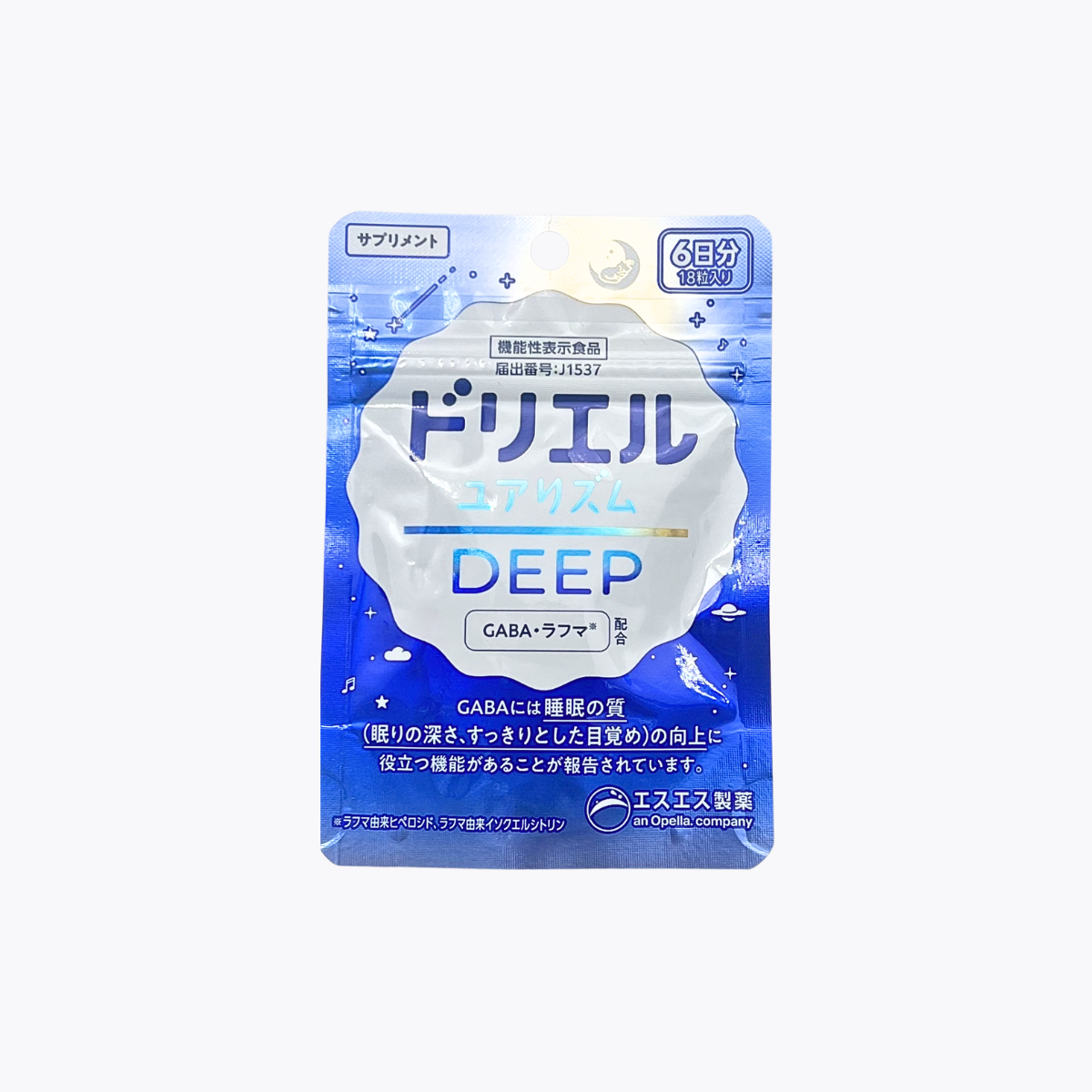 【機能性表示食品】SS製藥 白兔牌 DORIEL YOURHYTHM DEEP 睡眠輔助 薰衣草香氣 18粒 6日分