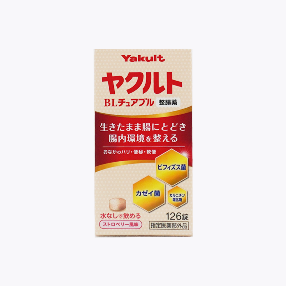 【指定醫藥部外品】Yakult 養樂多 BL 嚼錠型 整腸藥 草莓風味 126錠