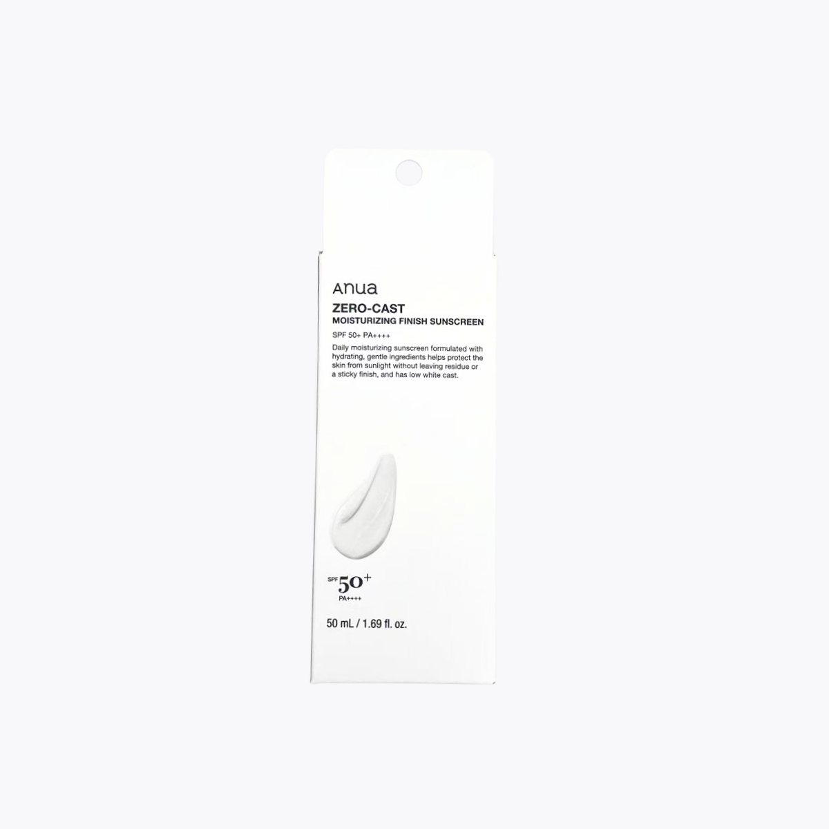 Anua ZERO-CAST 保濕防曬乳 清爽不泛白 SPF50+ PA++++ 50ml