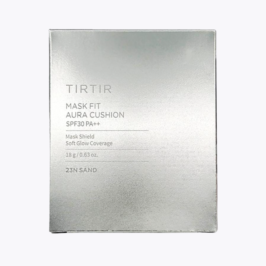 TIRTIR Mask fit AURA CUSHION 輕盈水光氣墊粉餅 23N Sand 米膚色 SPF30 PA++ 18g