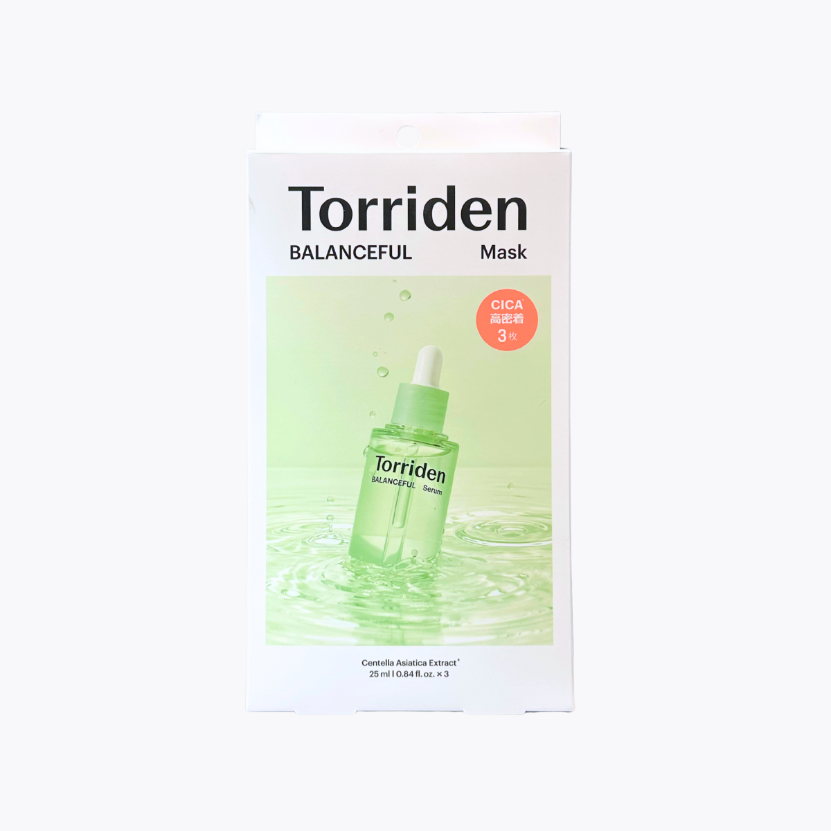Torriden 桃瑞丹 積雪草舒緩急救面膜 3片入