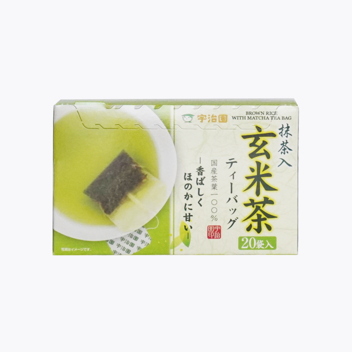 宇治園 含抹茶粉香醇玄米茶 2g×20包