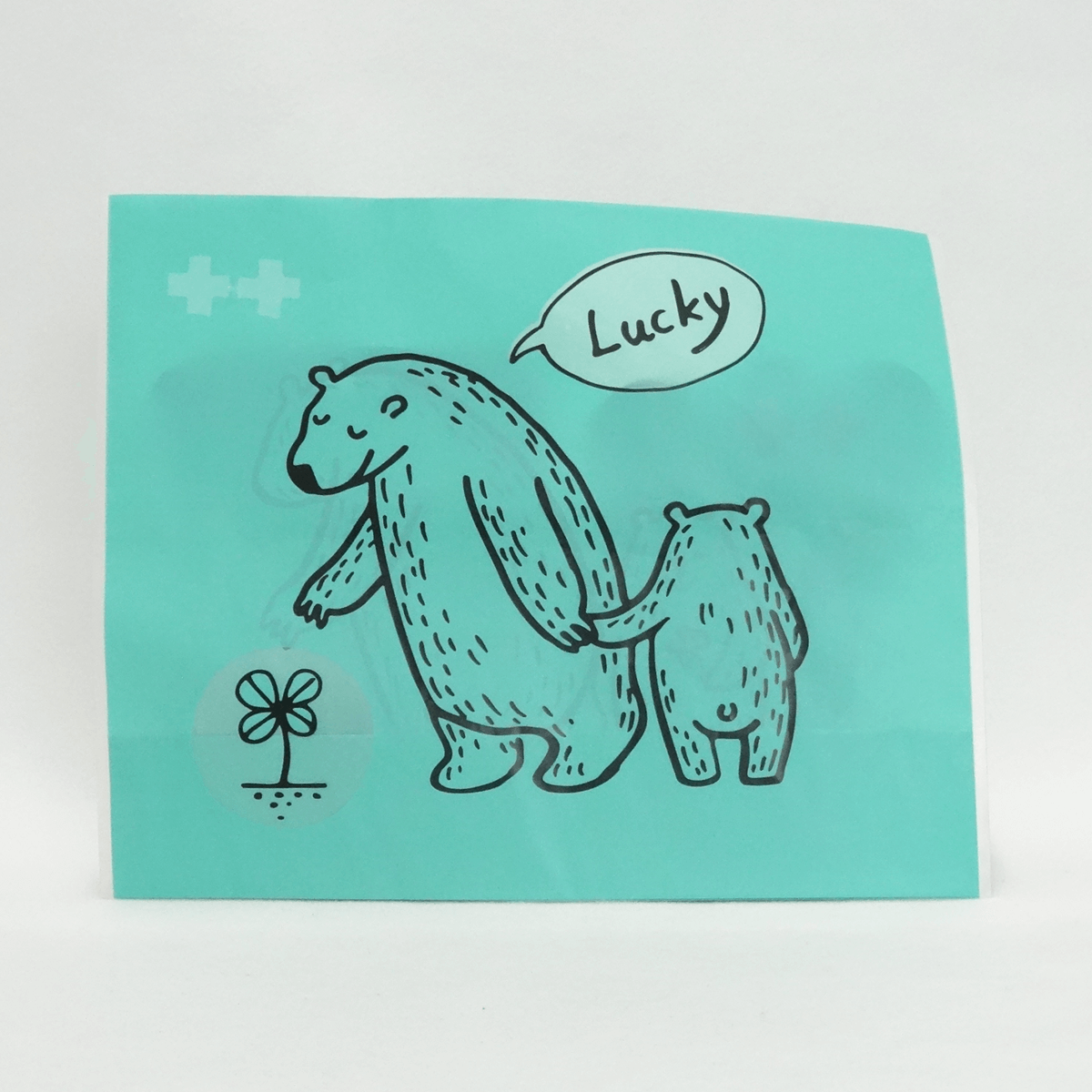 札幌藥妝 隨處可放直接可丟 立體垃圾袋 綠色親子熊L 30枚入