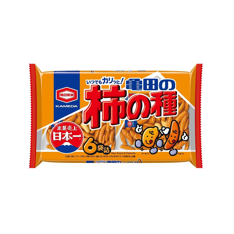 龜田製果 柿種米果 6袋裝 180g