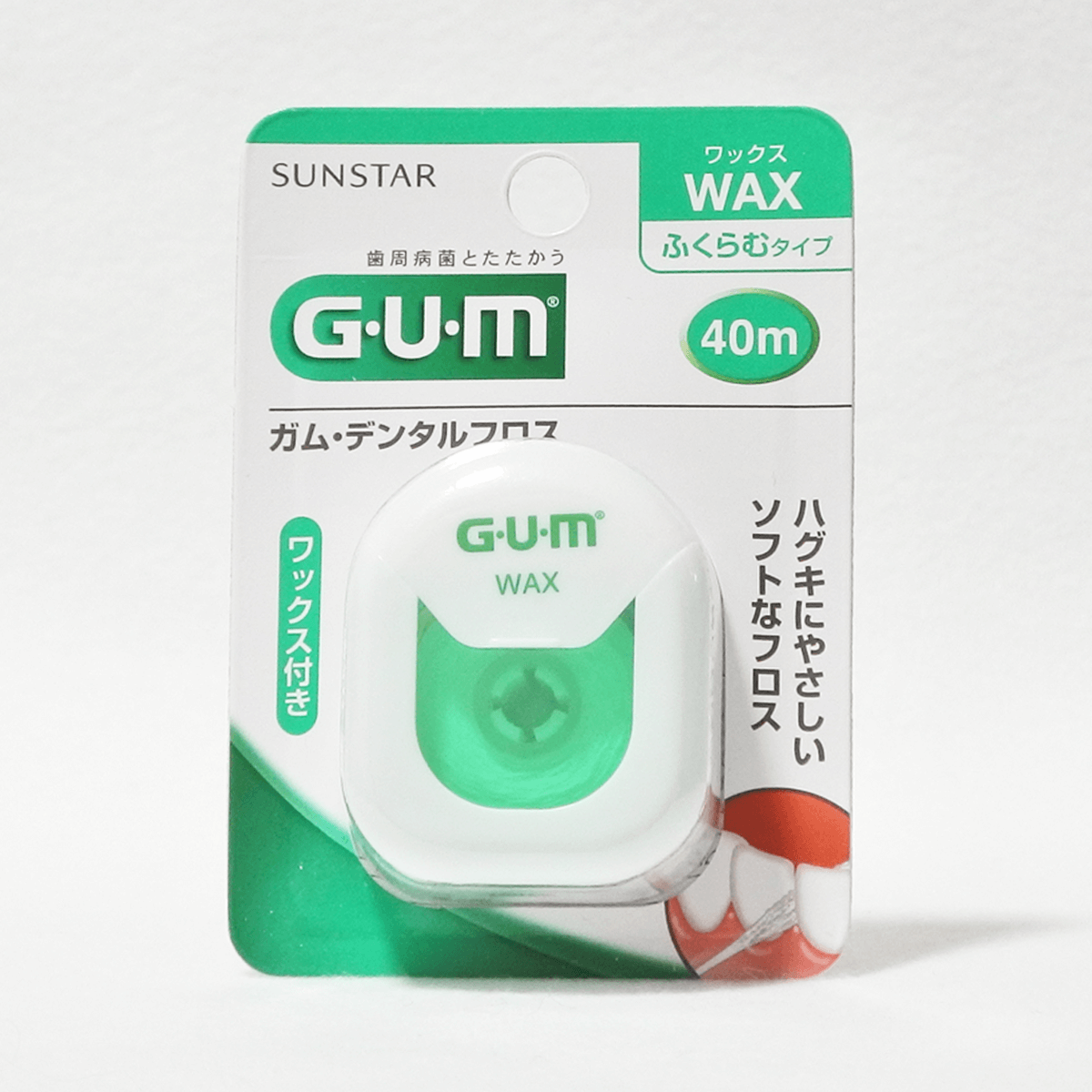 GUM 牙周護理牙線 (含蠟膨脹型)40m