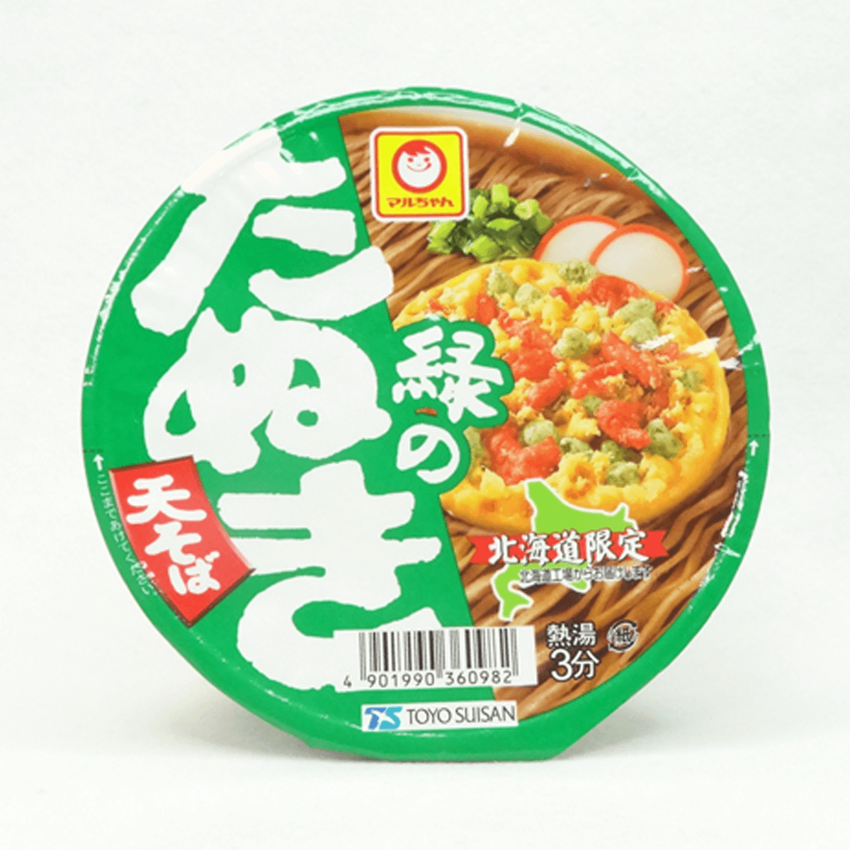 東洋水產MARUCHAN 綠狸天婦羅蕎麥麵101g 北海道限定