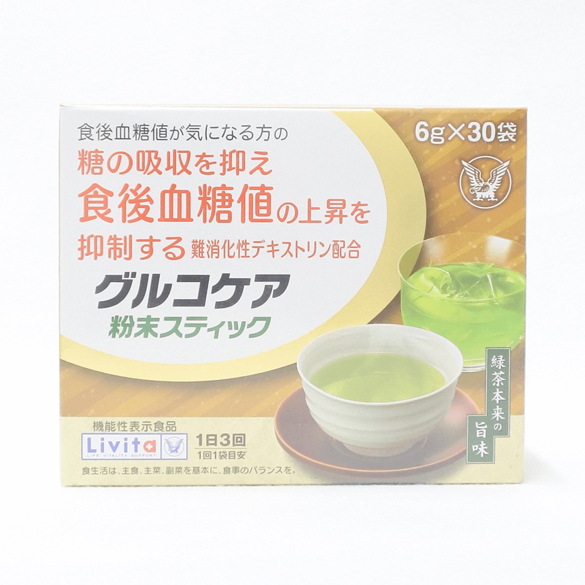 【機能性表示食品】大正製藥 Livita 健康飲品綠茶(血糖) 6g×30包