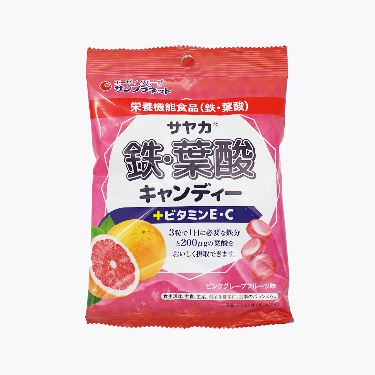 Sunplanet 鐵・葉酸糖果 葡萄柚口味 65g