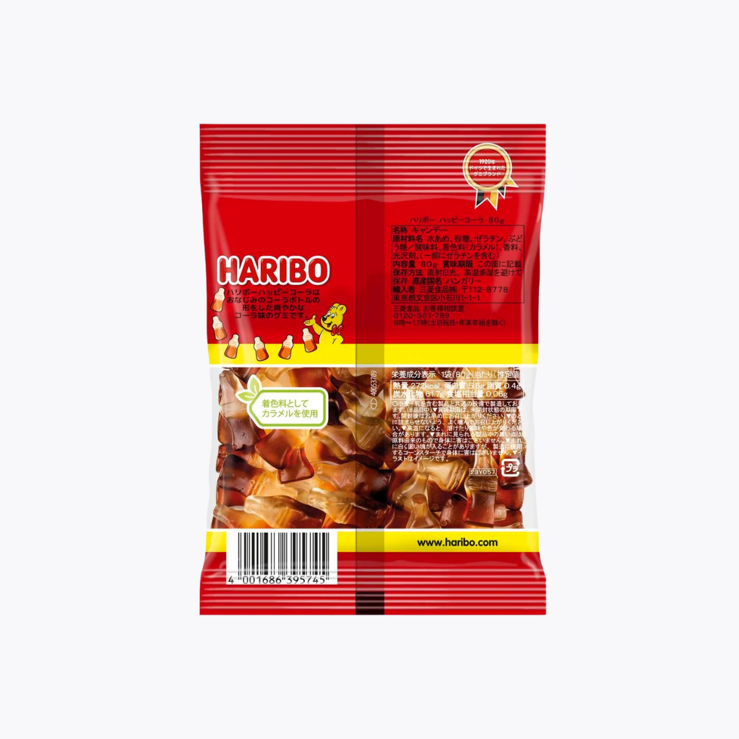 三菱食品 HARIBO 歡樂可樂軟糖 80g