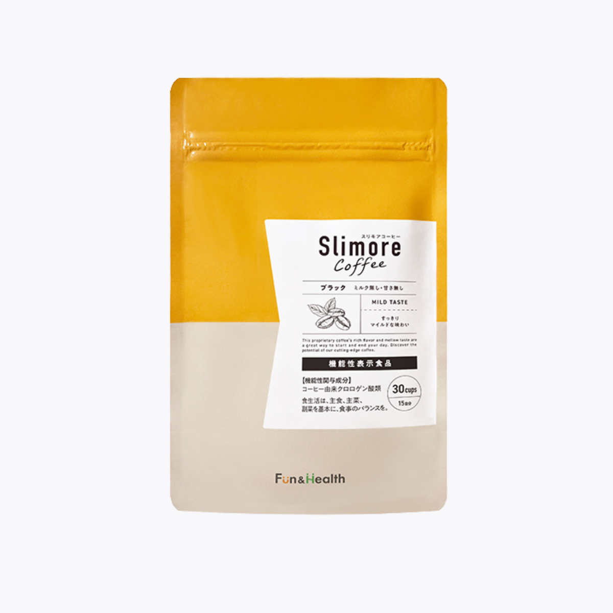 【機能性表示食品】新日本製藥 Slimore Coffee Black 體重管理 黑咖啡 45g 15日分