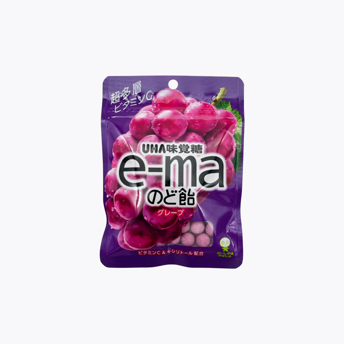 UHA味覺糖 e-ma維他命C喉糖 葡萄口味 50g