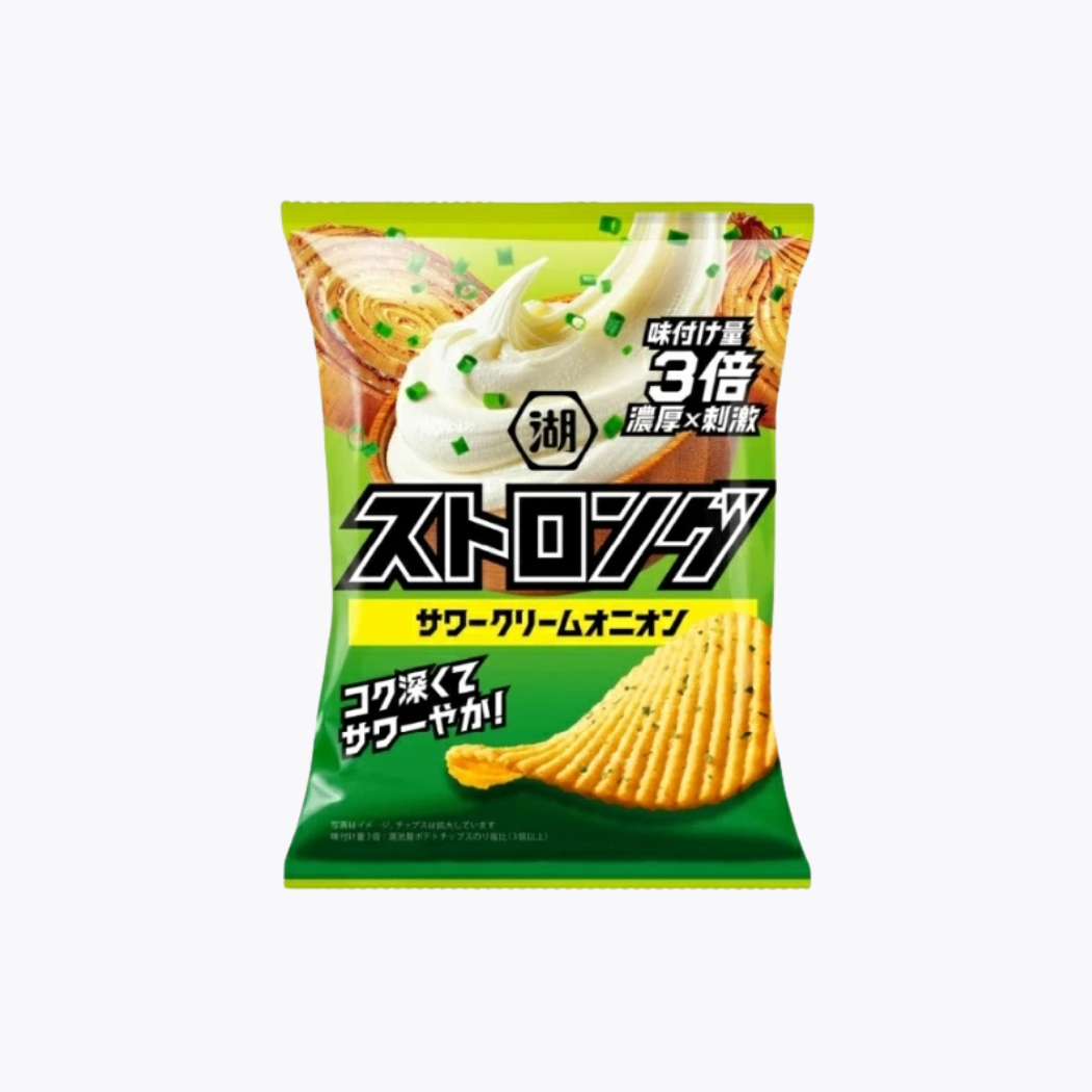 湖池屋 STRONG 濃郁酸奶油洋蔥口味 厚切洋芋片 53g