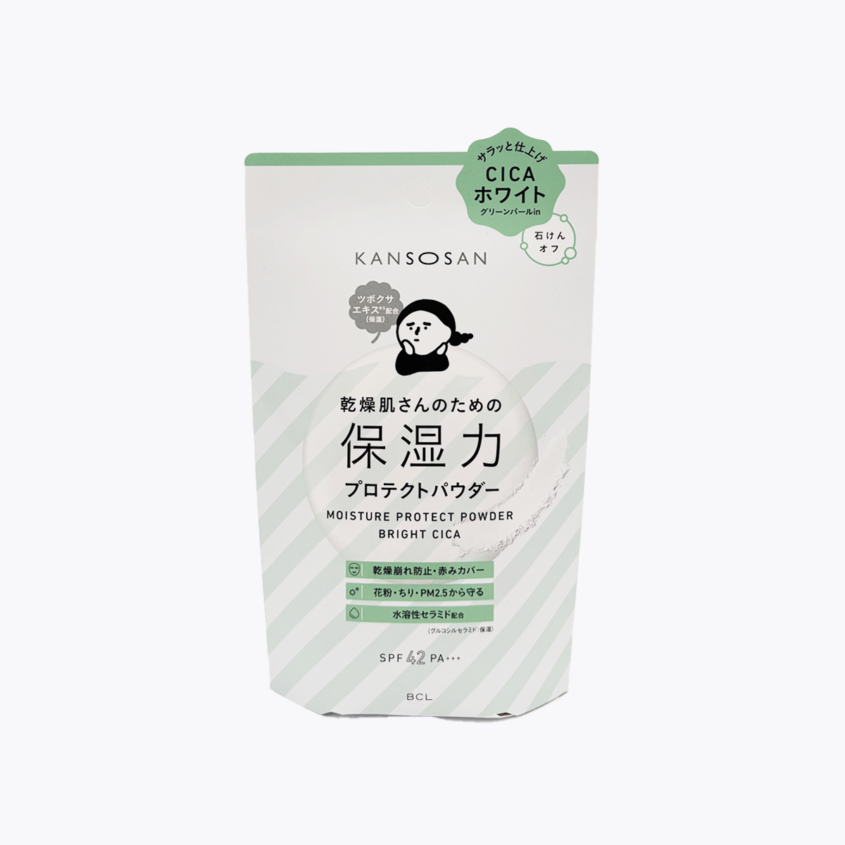 BCL 乾燥小姐 高保濕防護粉餅 CICA 清透提亮 附粉撲 SPF42 PA+++ 10g