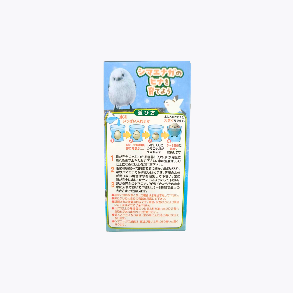 FIRST ARROW 雪之精靈 銀喉長尾山雀驚喜孵化蛋 水孵化 玩具 1個