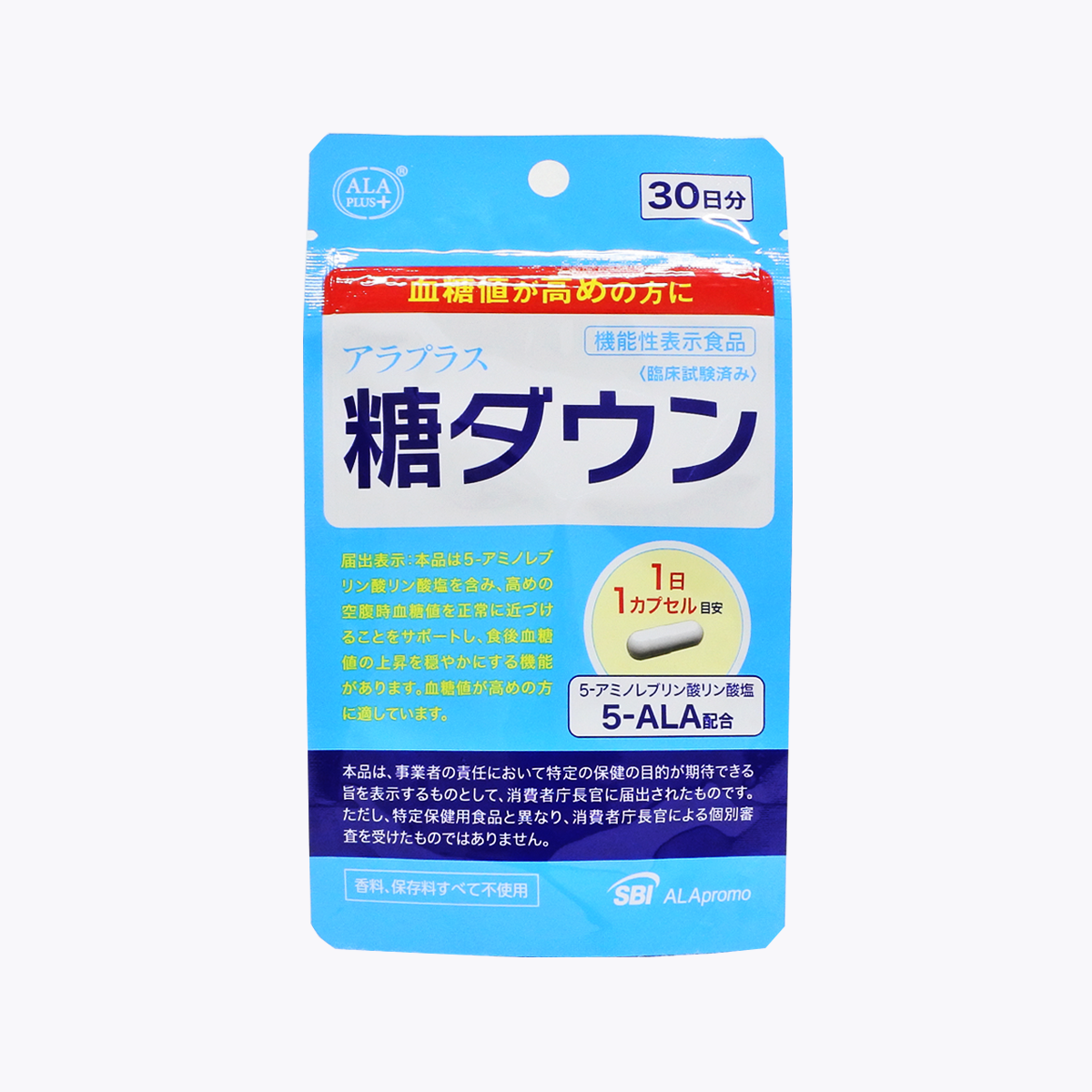 【機能性表示食品】SBI ALAPromo 降糖膠囊 30粒 30天分
