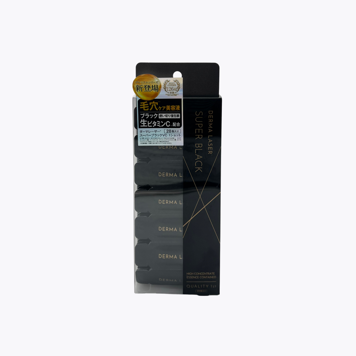 QUALITY 1st DERMA LASER Super 超級黑VC 黑金 毛孔護理精華  單次包裝 1ml×28入