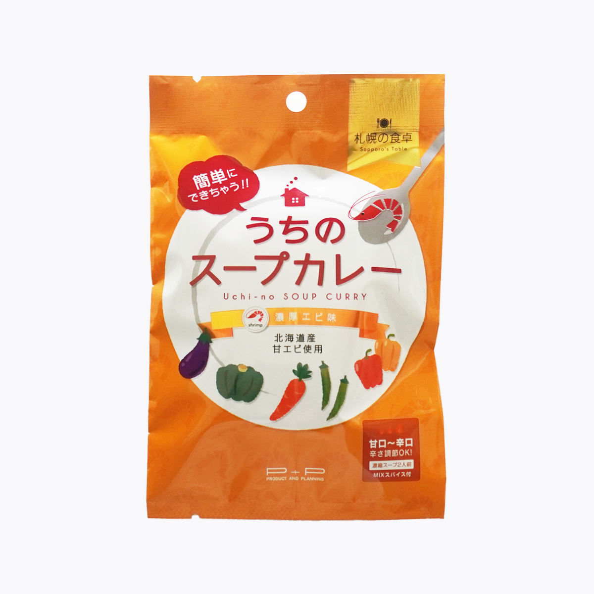 P&P 札幌餐桌 我家的湯咖哩 濃厚蝦湯102克