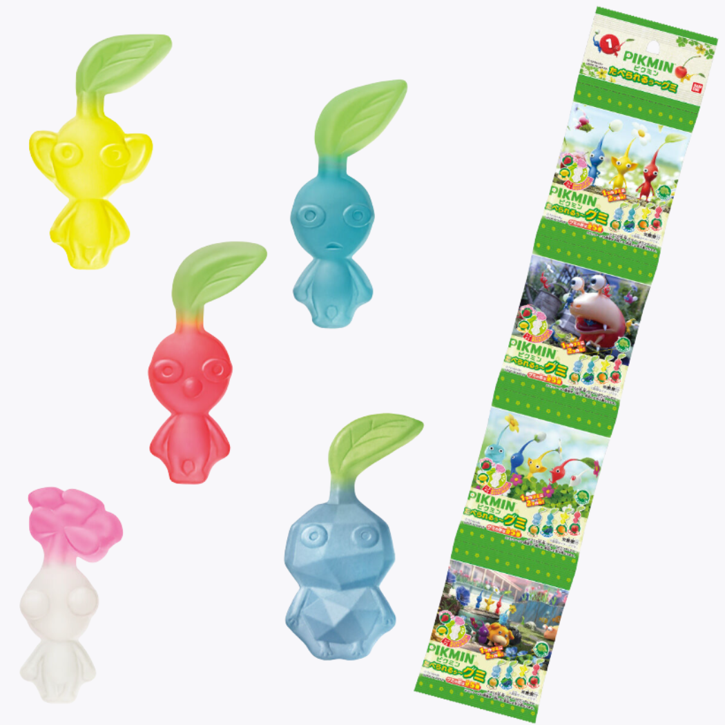 BANDAI Pikmin 皮克敏 人氣角色造型軟糖 4連包 60g