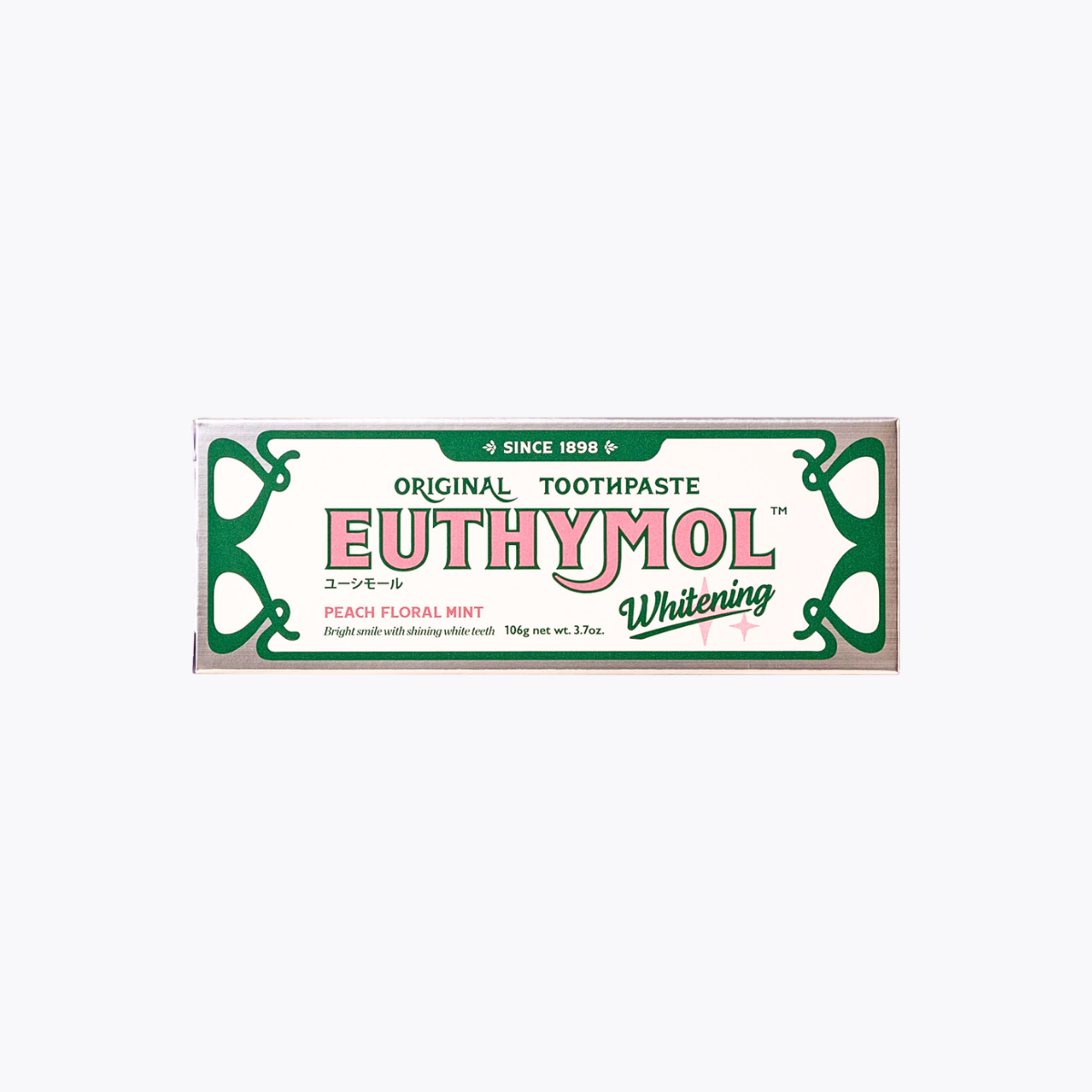 【醫藥部外品】EUTHYMOL White Pink 藥用 經典奢護牙膏 粉色 花漾沁桃薄荷口味 106g
