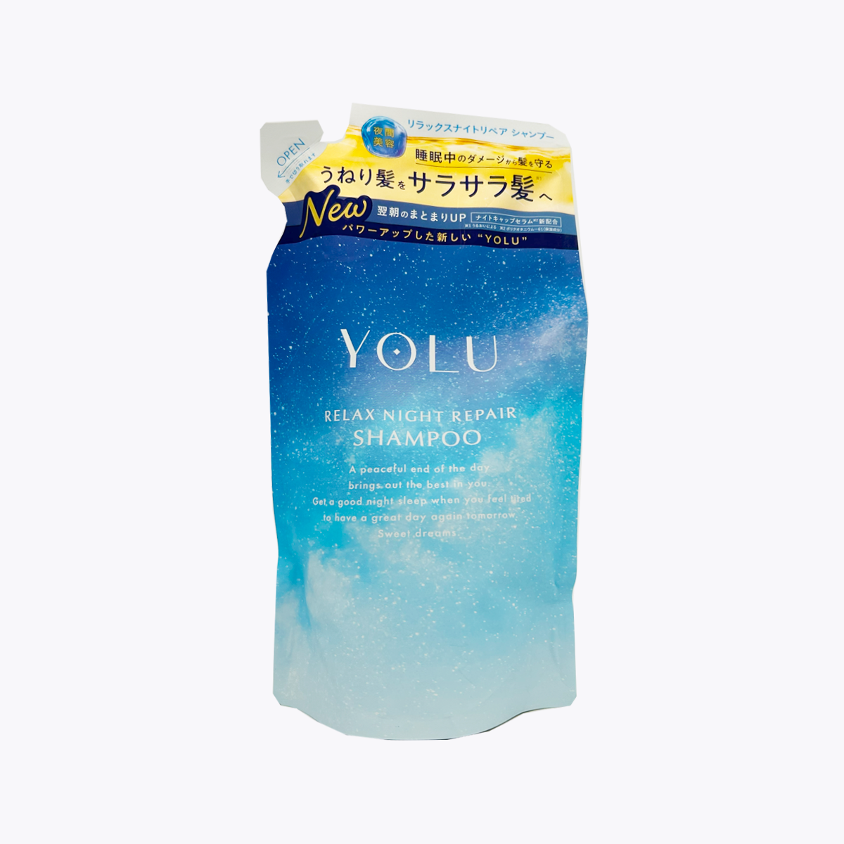 I-ne YOLU 放鬆夜修護洗髮精 補充包 400ml