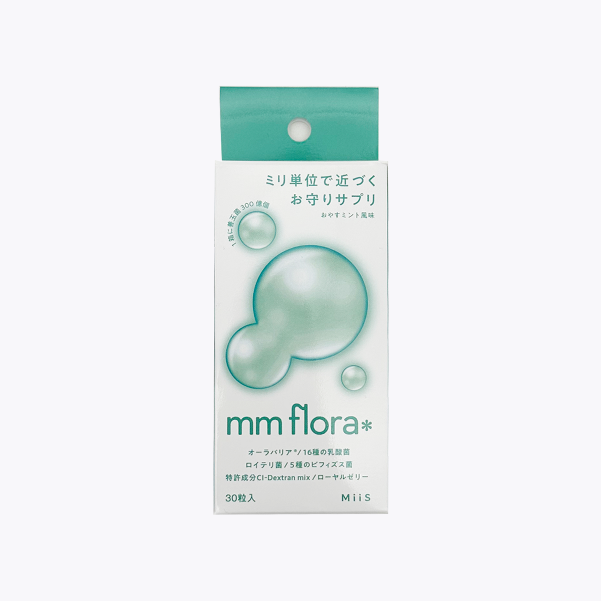 WinC MiiS mm flora 口氣護理 乳酸菌錠 晚安薄荷風味 13.5g（450mg×30粒）