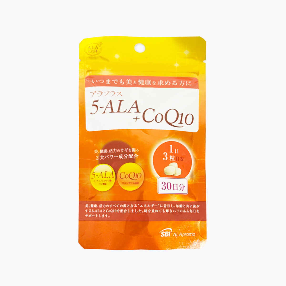 SBI ALApromo 5-ALA+CoQ10 健康美容活力錠 90粒 30日分