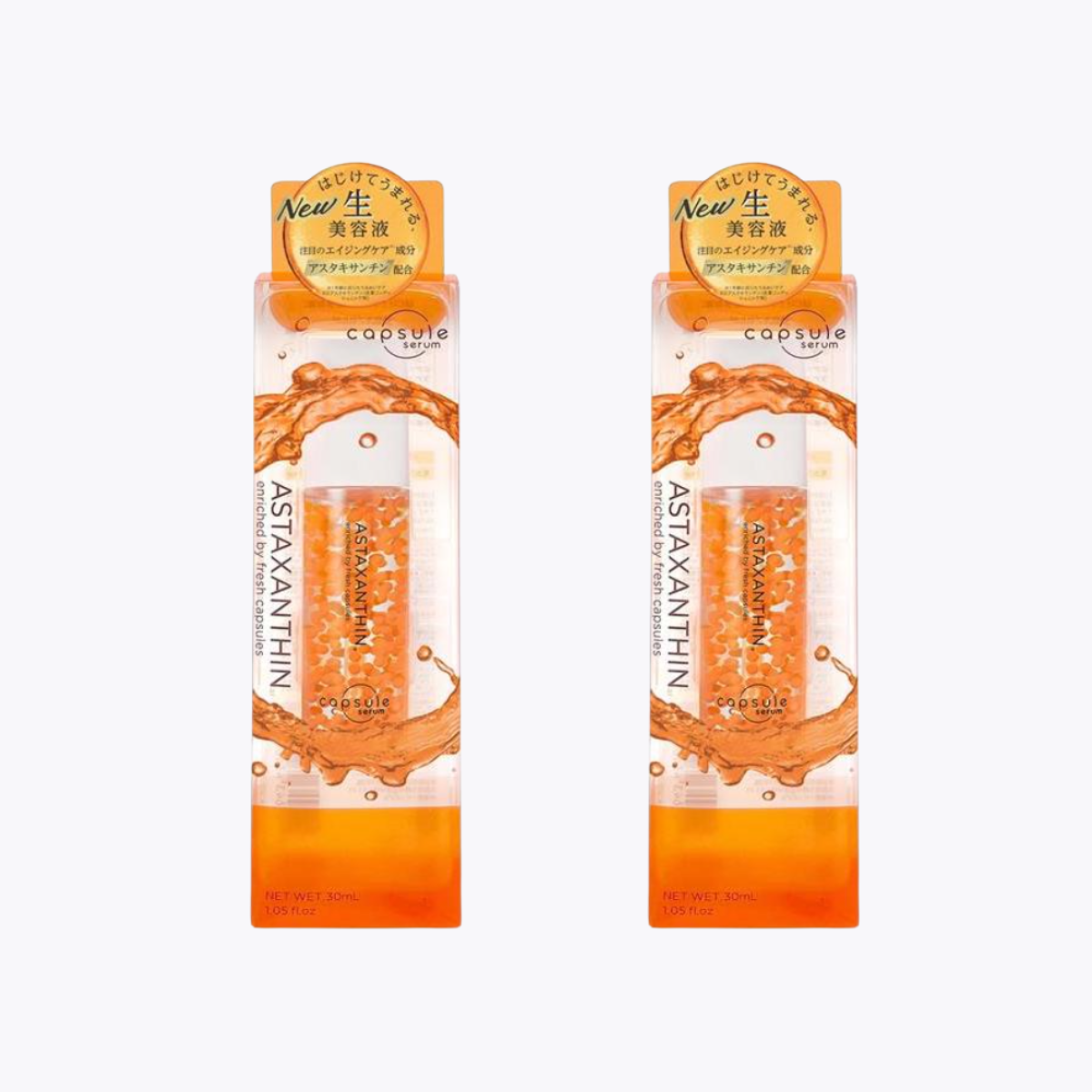 【感謝特賣】capsule serum 珂蓓思 ASTAXANTHIN 蝦紅素 逆轉時光緊緻精華 30ml 2個特惠組
