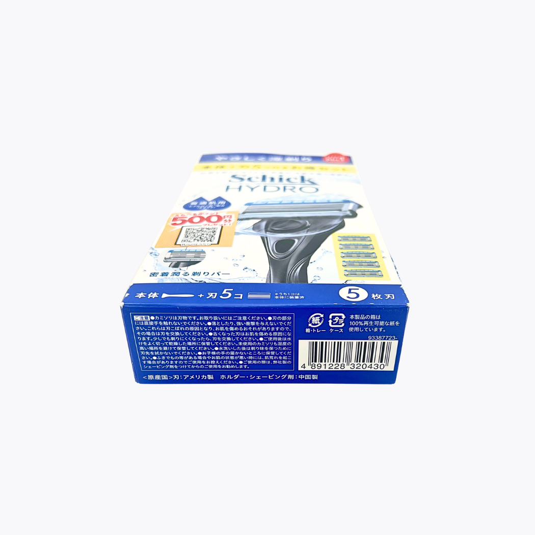 Schick Hydro 一般肌膚適用刮鬍刀組合包 本體＋刀片5個