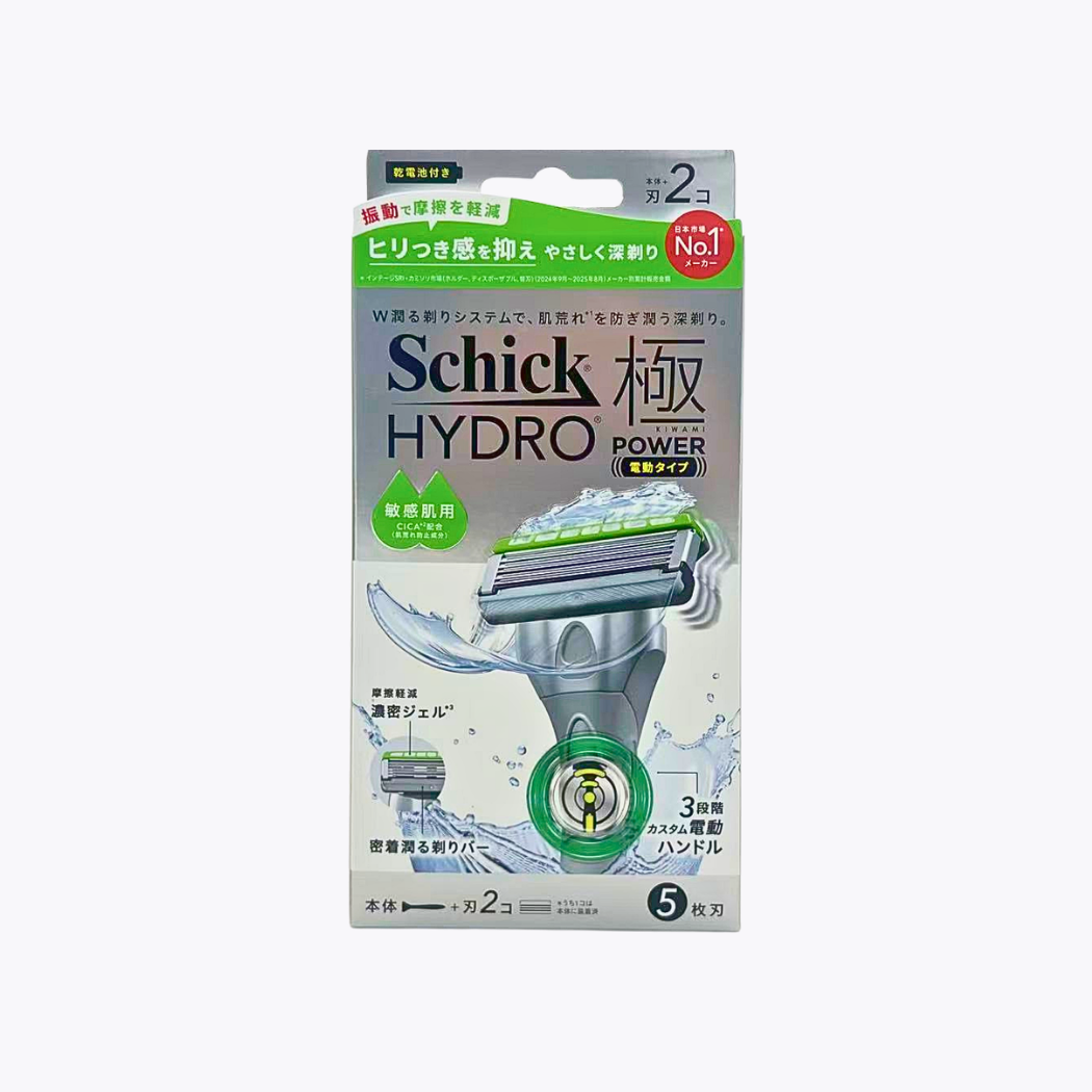 Schick Hydro 極動力 敏感肌膚適用刮鬍刀 本體＋刀片2個