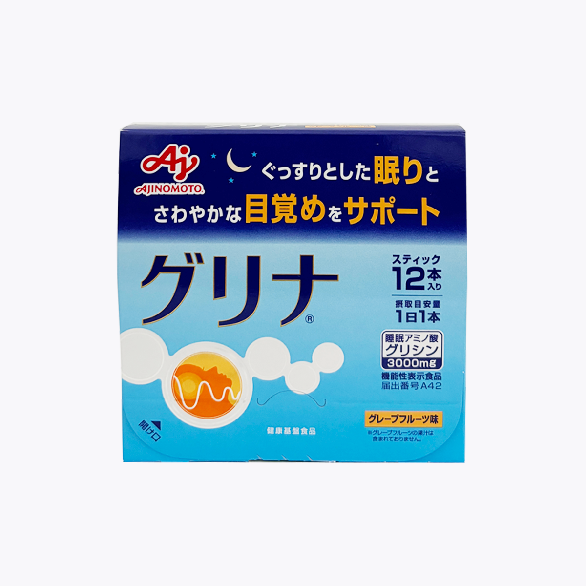 【機能性表示食品】味之素 glyna 甘氨酸助睡眠 顆粒 12包 12日分