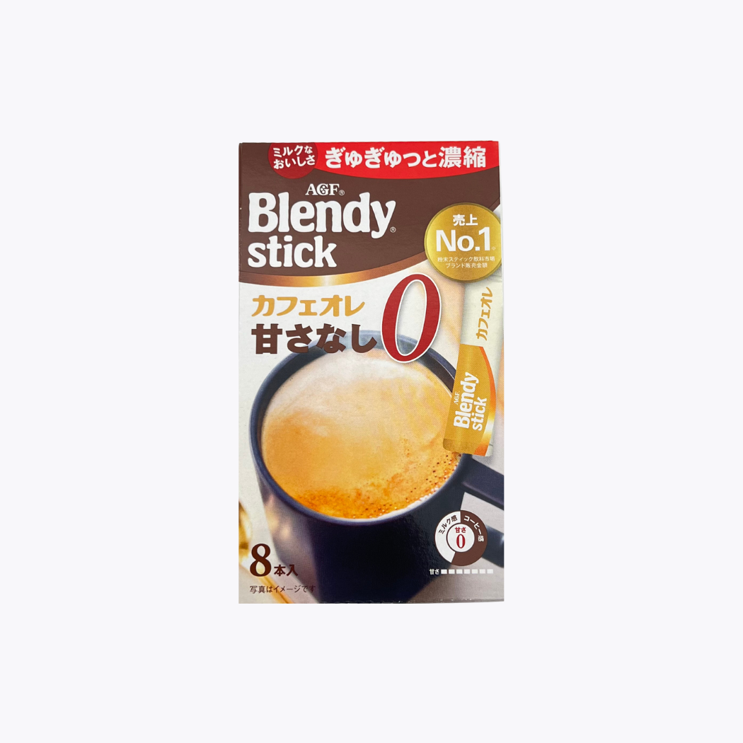 味之素 AGF Blendy 濃縮咖啡歐蕾 無糖 8入