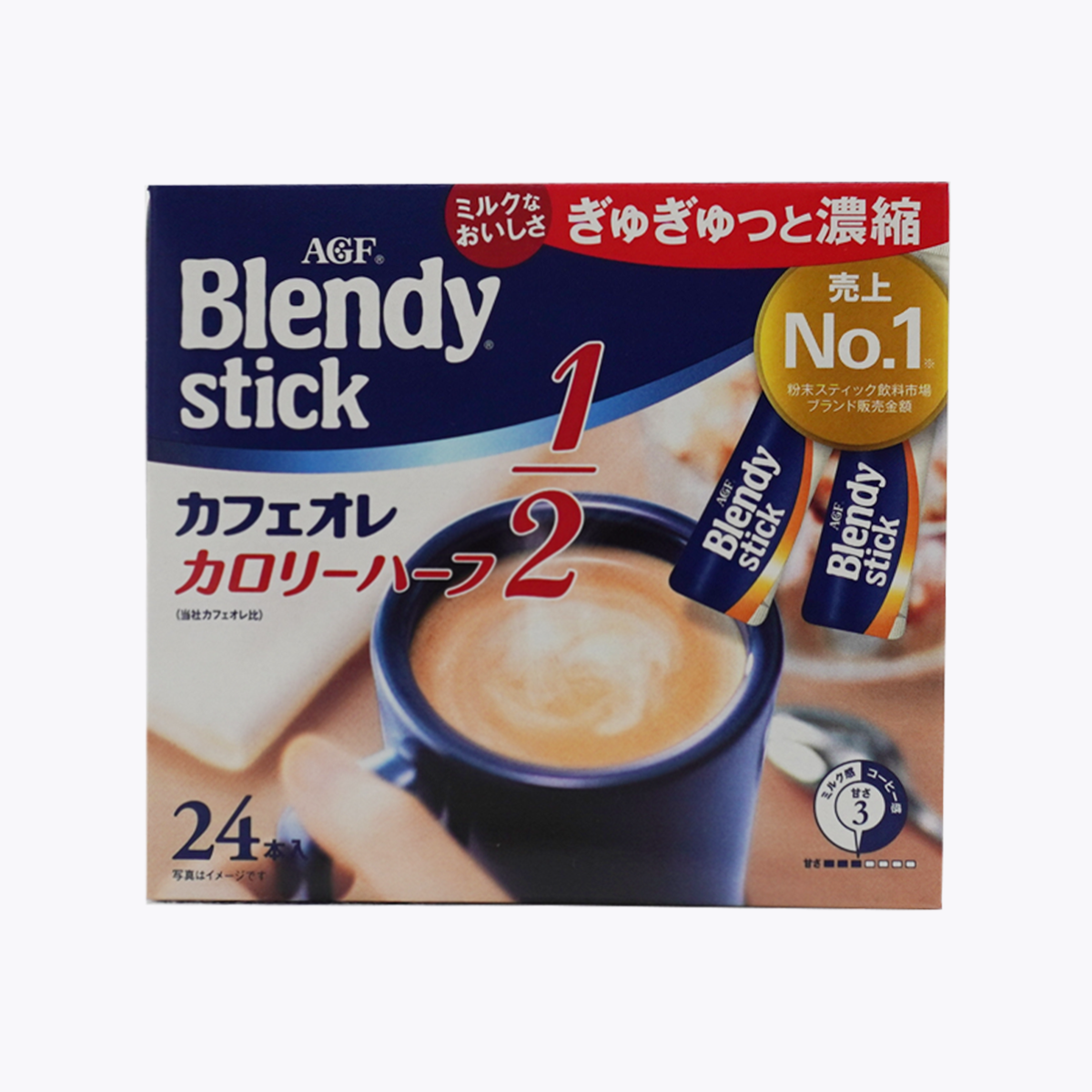 味之素 AGF Blendy Stick 熱量減半 低卡 咖啡歐蕾 24包