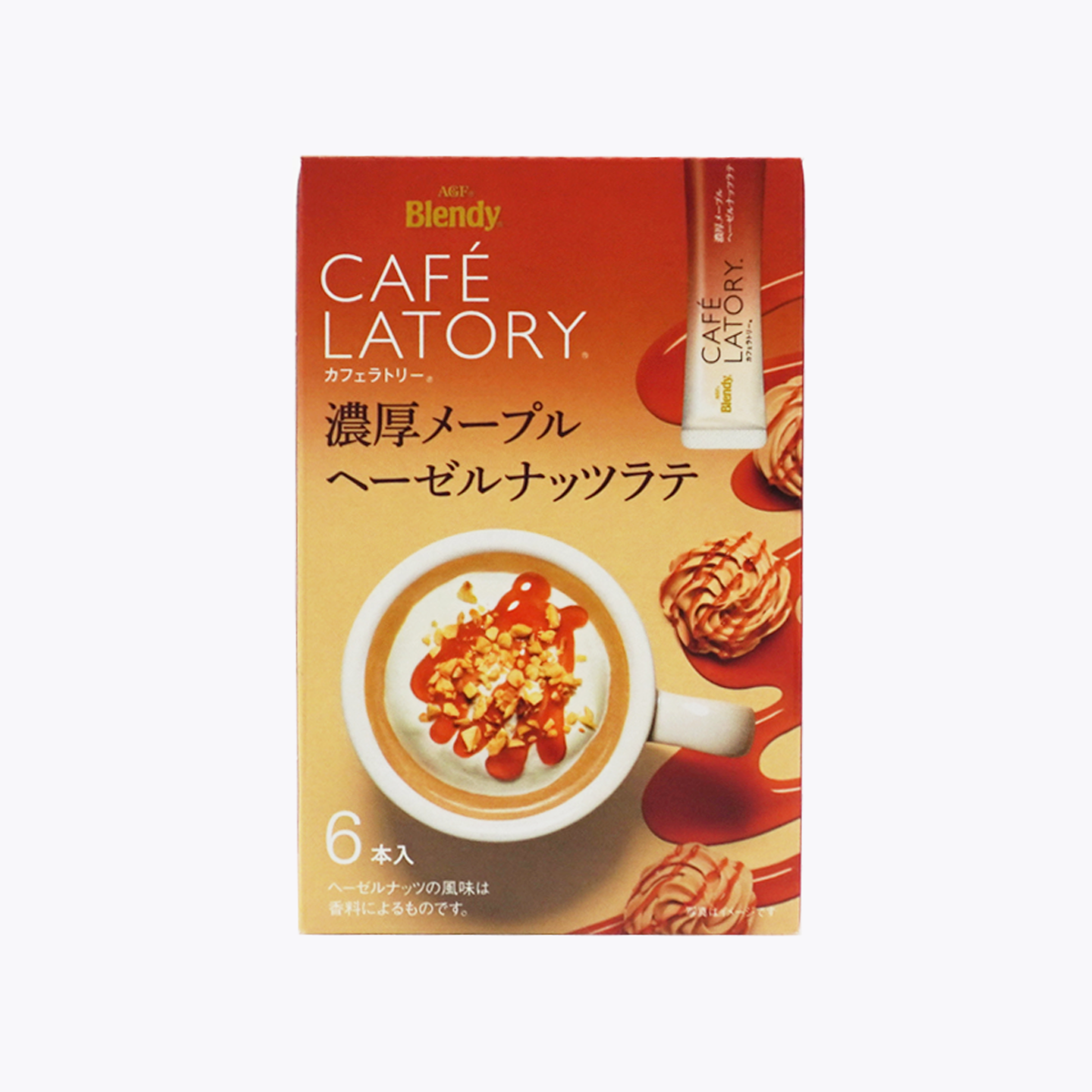味之素 AGF Blendy CAFE LATORY 濃厚楓糖榛果拿鐵 即溶咖啡 6包