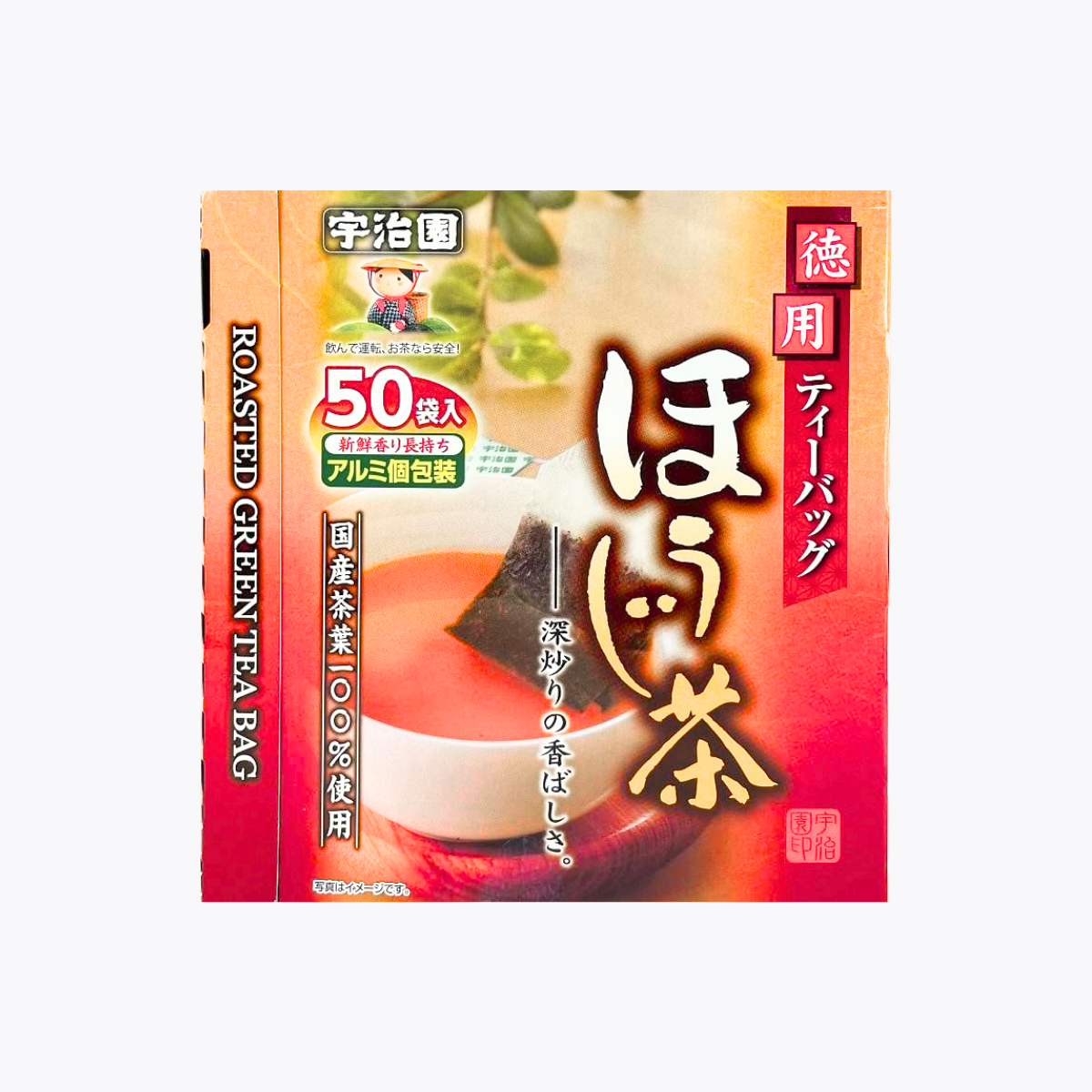 宇治園 大容量 香醇焙茶 茶包 50袋入
