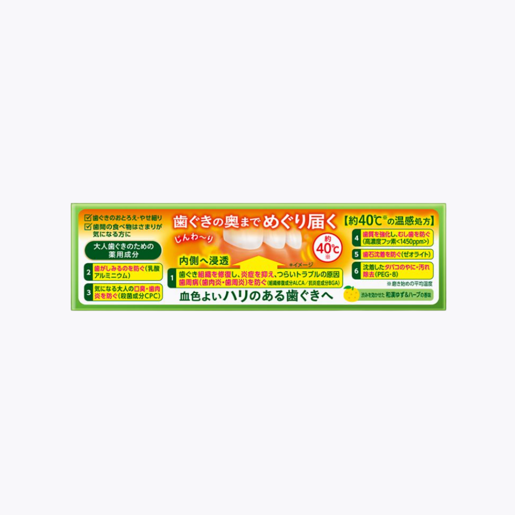 【醫藥部外品】花王 Deep Clean 藥用溫感牙膏 預防牙周病 修復牙齦組織 85g