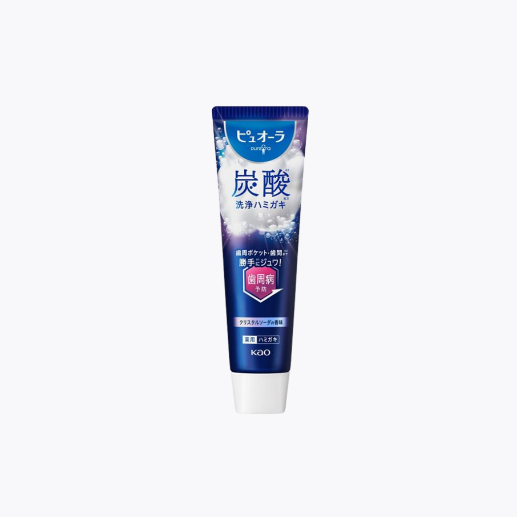 【醫藥部外品】Kao 花王 PureOra 碳酸洗淨牙膏 預防牙周病 水晶蘇打口味 95g