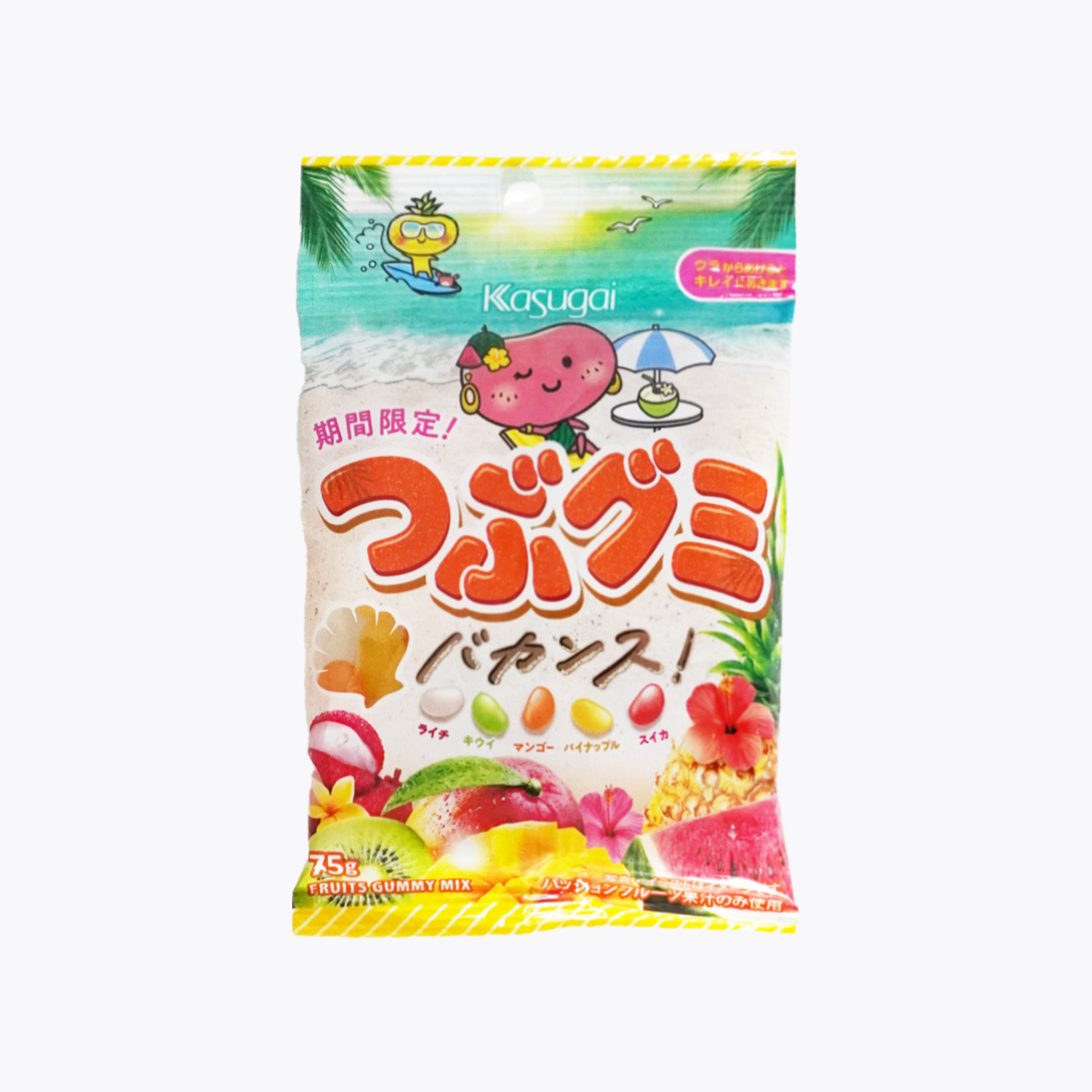 春日井製菓 南國綜合水果軟糖 期間限定 75g